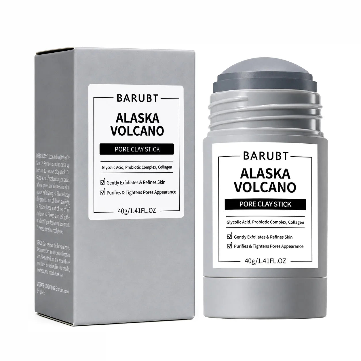 Alaska Volcano Pore Clay Stick