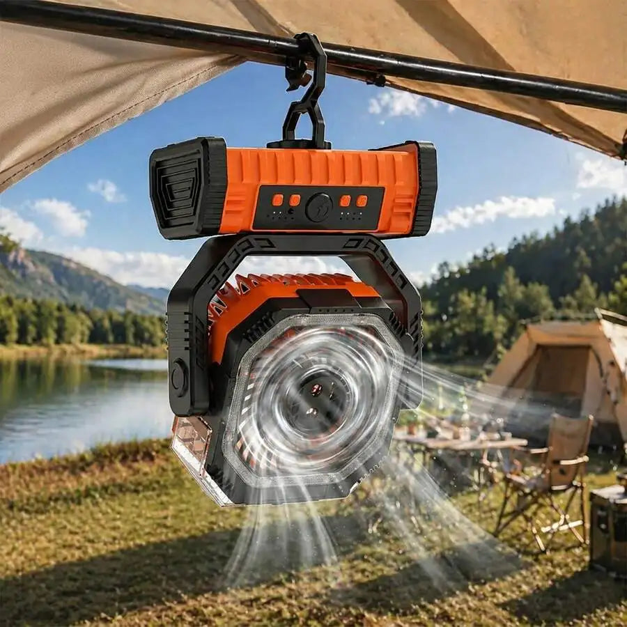 20000 MAh Battery Powered Portable Misting Camping Fan Outdoor Large Capacity Long Battery Life Cooling Household Electric Fan H