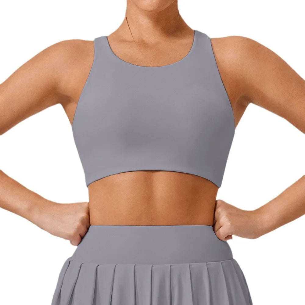 Back Sports Underwear for Women, Shock Proof,  Bra, Gathers for Running, High Intensity, Fitness Vest, 2024