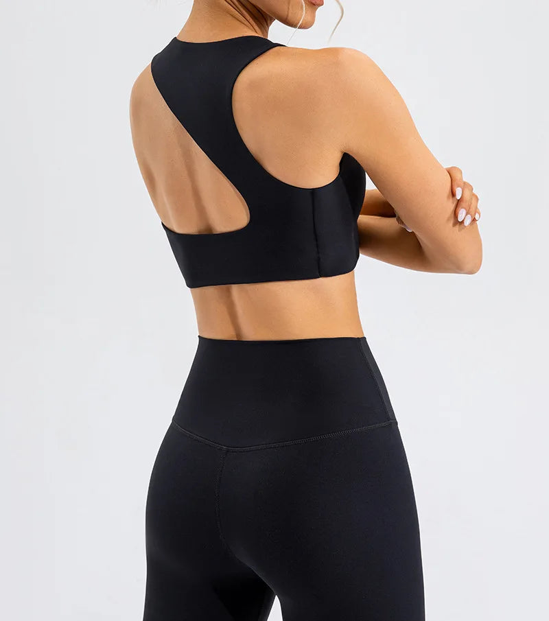 Back Sports Underwear for Women, Shock Proof,  Bra, Gathers for Running, High Intensity, Fitness Vest, 2024