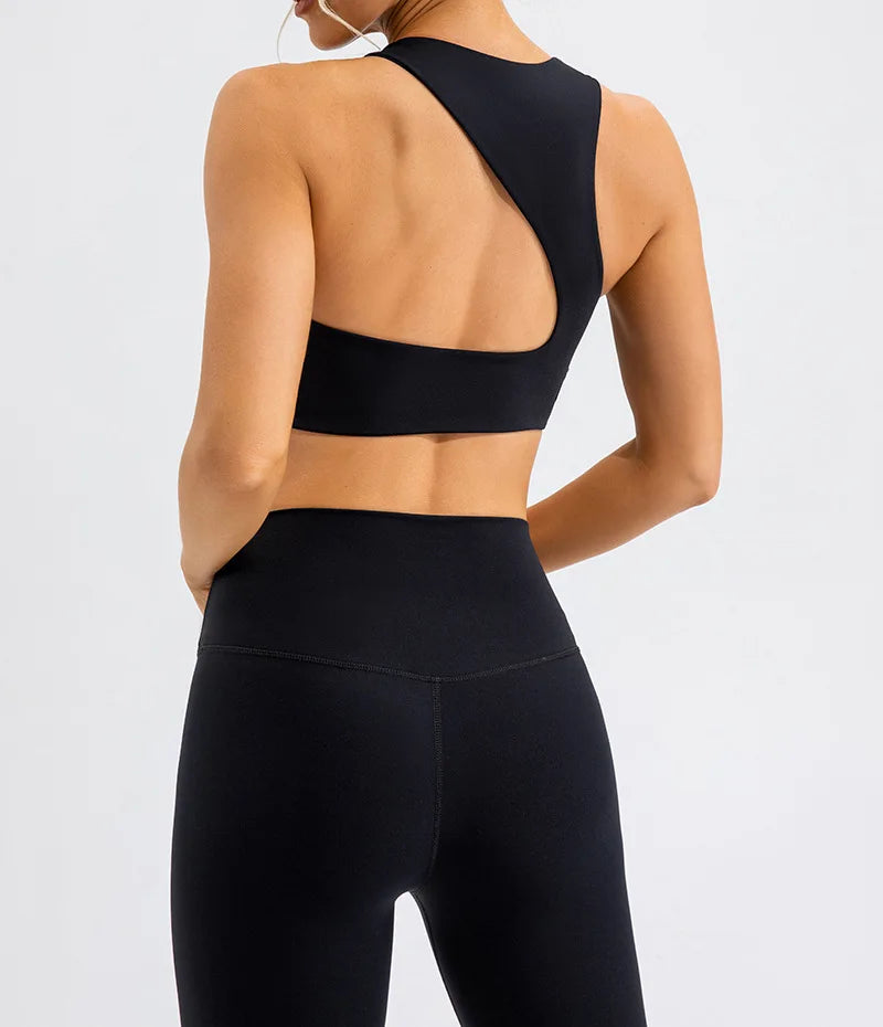 Back Sports Underwear for Women, Shock Proof,  Bra, Gathers for Running, High Intensity, Fitness Vest, 2024