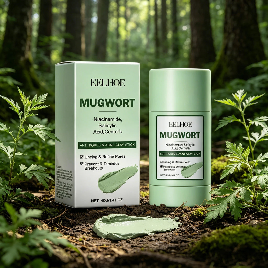 EELHOE 40g Artemisia Capillaris Clay Mask Pore Purifying Oil Control Blackhead Care Moisturizing Face Mask Daily