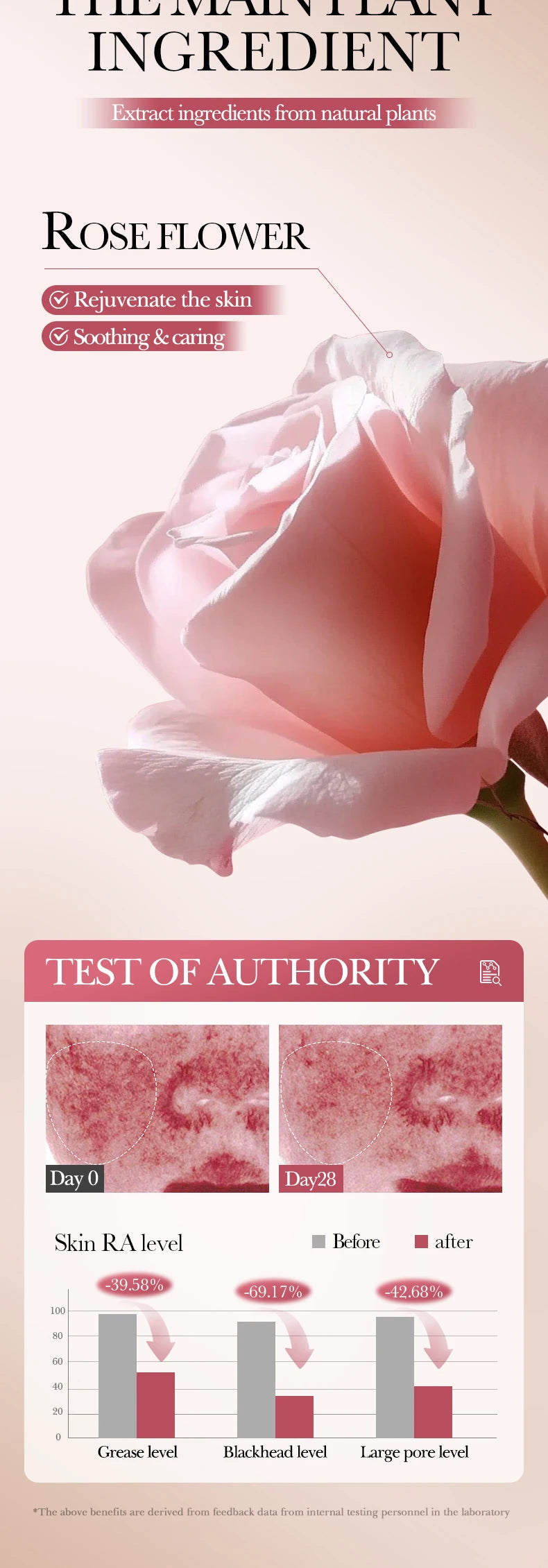 SADOER Rose Face Masks Stick Clay Mask