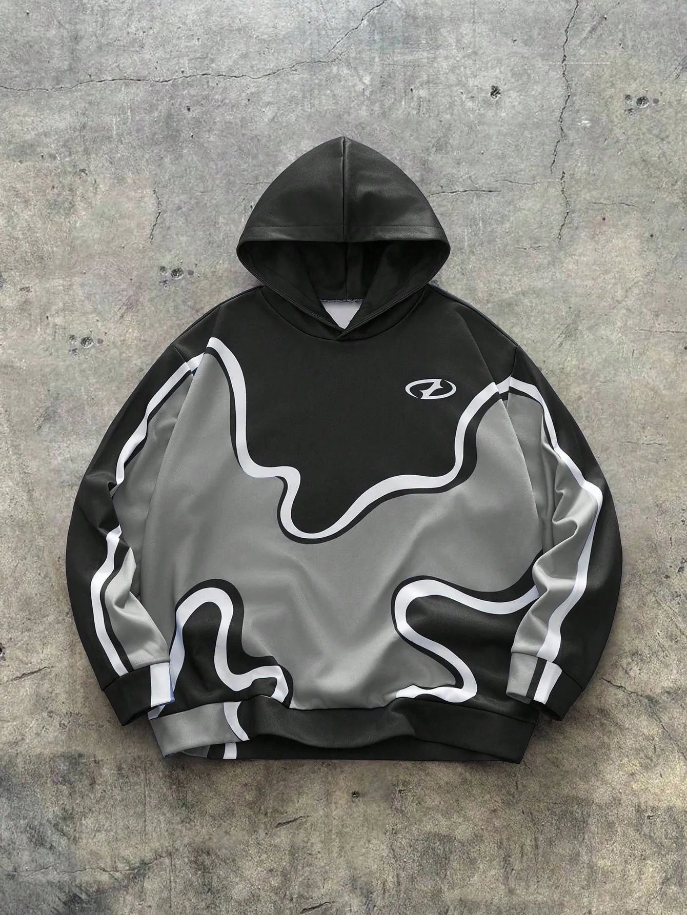 The new men's hooded sweatshirt for Spring and Autumn 2025 features a casual comfortable and soft 3D pattern print