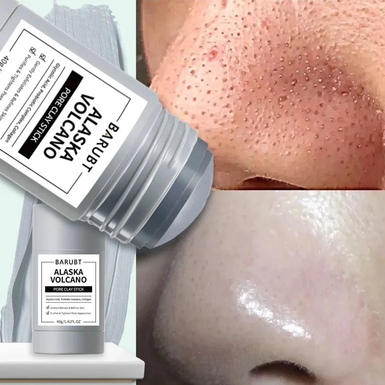 Alaska Volcano Mask Mugwort Cleansing Mask Stick Shrink Pores Acne Deep Blackhead Remover Facial Cleansing Moisturizing Mask 40g