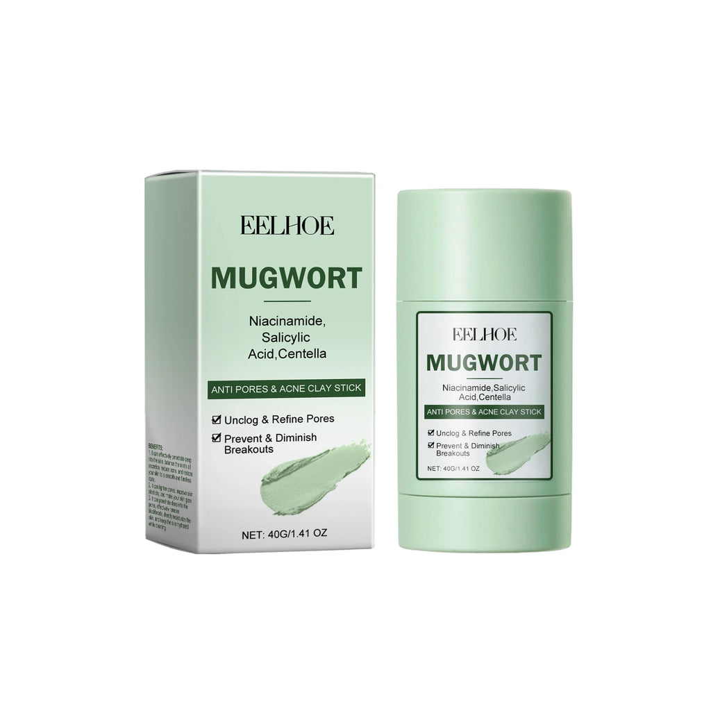 EELHOE 40g Artemisia Capillaris Clay Mask Pore Purifying Oil Control Blackhead Care Moisturizing Face Mask Daily