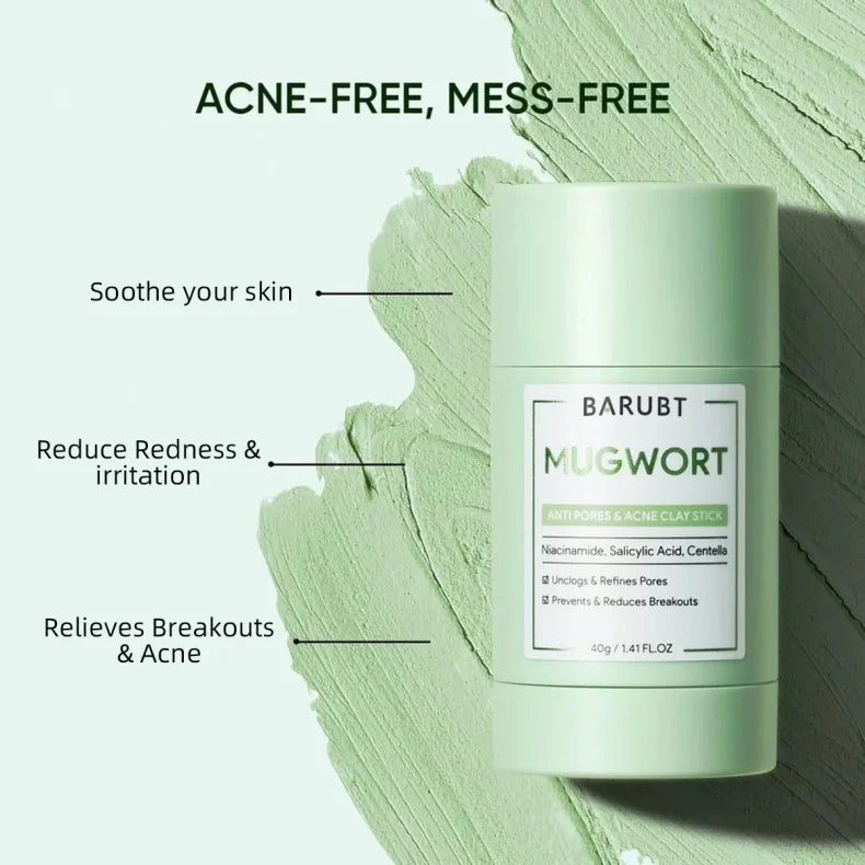 Alaska Volcano Mask Mugwort Cleansing Mask Stick Shrink Pores Acne Deep Blackhead Remover Facial Cleansing Moisturizing Mask 40g