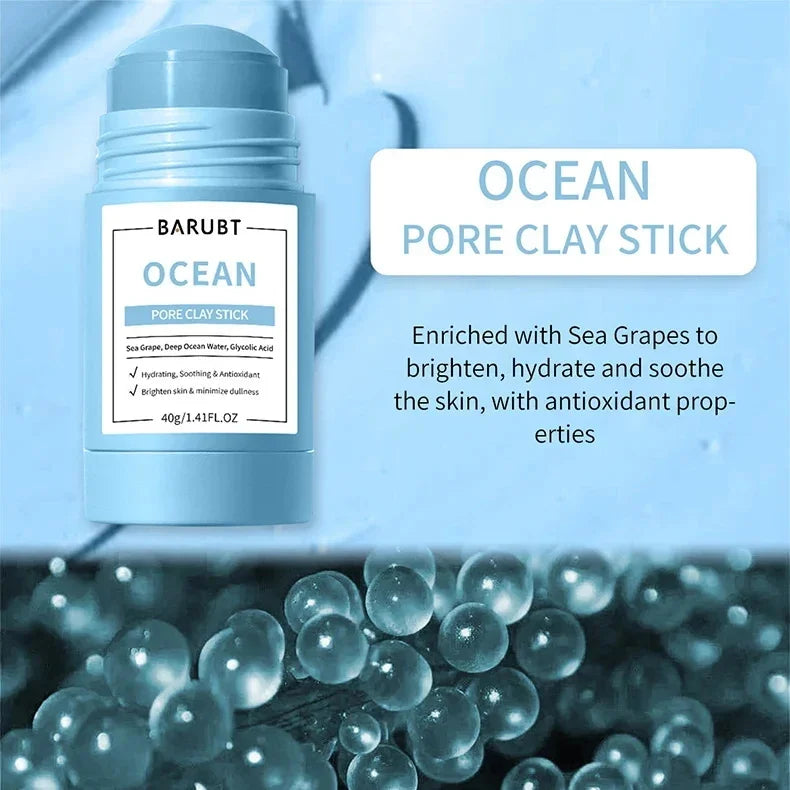 Alaska Volcano Mask Mugwort Cleansing Mask Stick Shrink Pores Acne Deep Blackhead Remover Facial Cleansing Moisturizing Mask 40g
