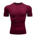 Men's Compression Shirts Summer Short Sleeves Tees T-shirt Gym Workout Fitness Running Tops Undershirts Baselayer Sportswear